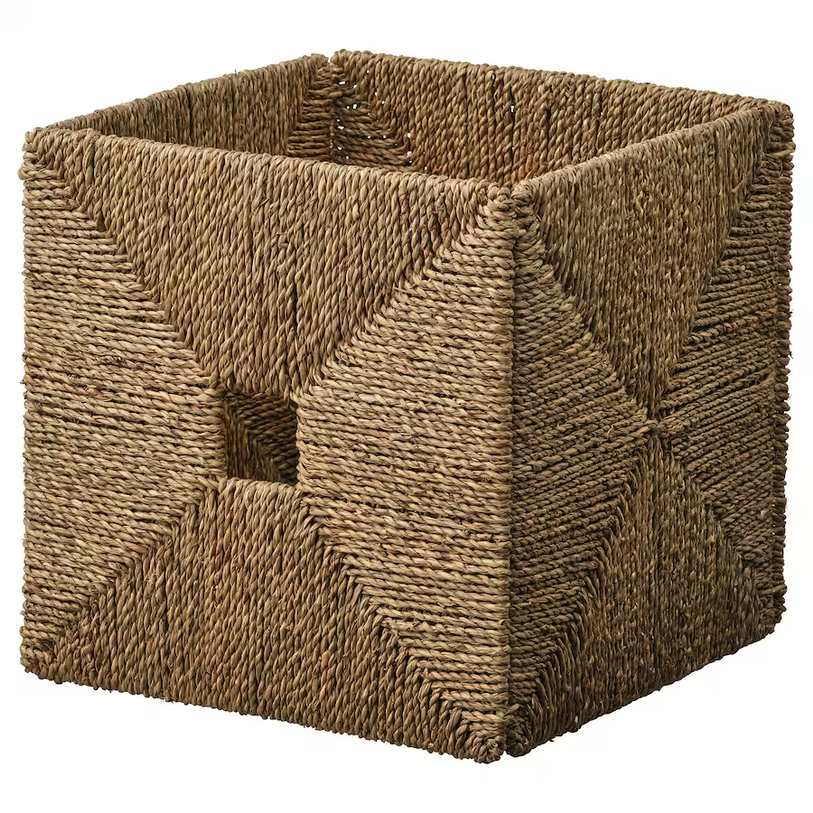 IKEA KNIPSA Basket, seagrass, 12 ½x13x12 ½ 