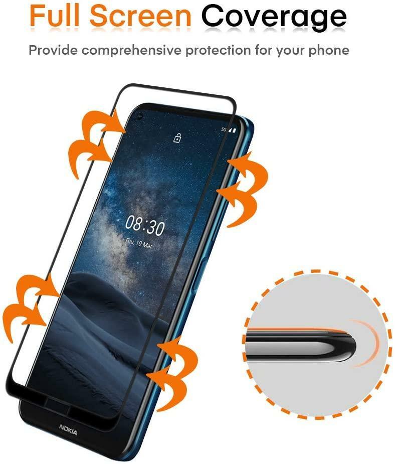 Custodia TPU Anti-Giallo + 2 Pellicole Vetro Temperato Per Nokia 3.4 (6.39 Pollici) - Trasparente, WMA8 - 4