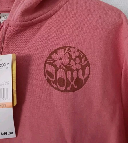 NEW ROXY Signature Flowers Graphic Pockets Prints Zip-Up Jacket Sz.Small ( 7 ) - Picture 6 of 10