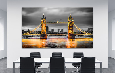 Leinwand Bild London Wand Bilder Skyline England Wohnzimmer Büro Kunstdruck