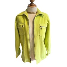 Vintage Y2k Rafaella Chartreuse/green Corduroy Jacket