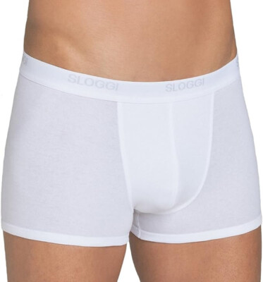 SLOGGI Herren Boxershorts Unterwäsche Größe EU 8 - XXL Basic Shorts Weiß
