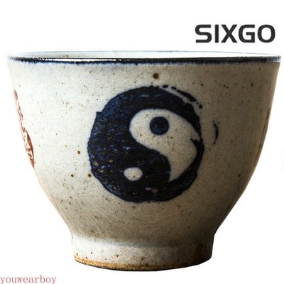 Chinese Tai Chi Pottery Cups Wine Tea Cup Set Teaware Bowl Tea Ceremony Teacup