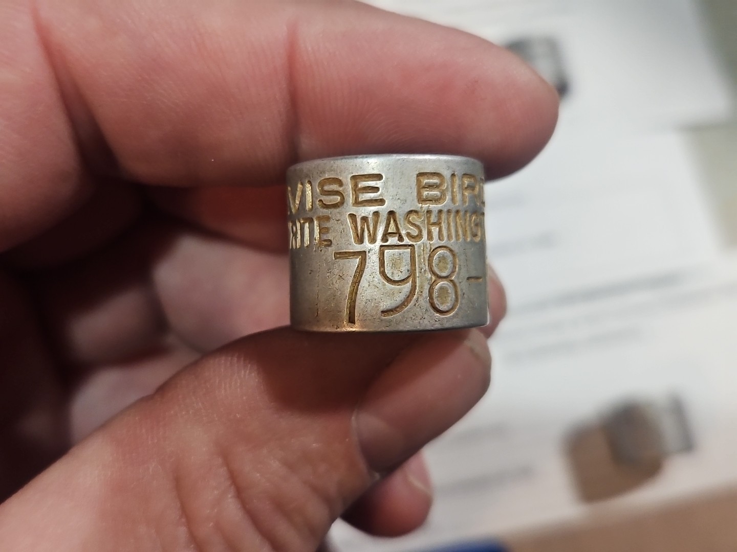 4 VTG 100% Federal CANADA GOOSE  Bands 838 808 798 758 Leg AVISE Bird Duck thumbnail 6