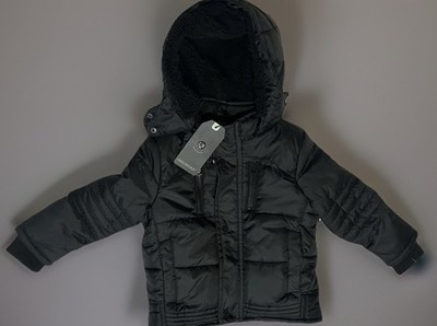 New Buckle Urban Republic Hooded Jacket 3T Black Toddler Boy Snow Warm Ski Coat