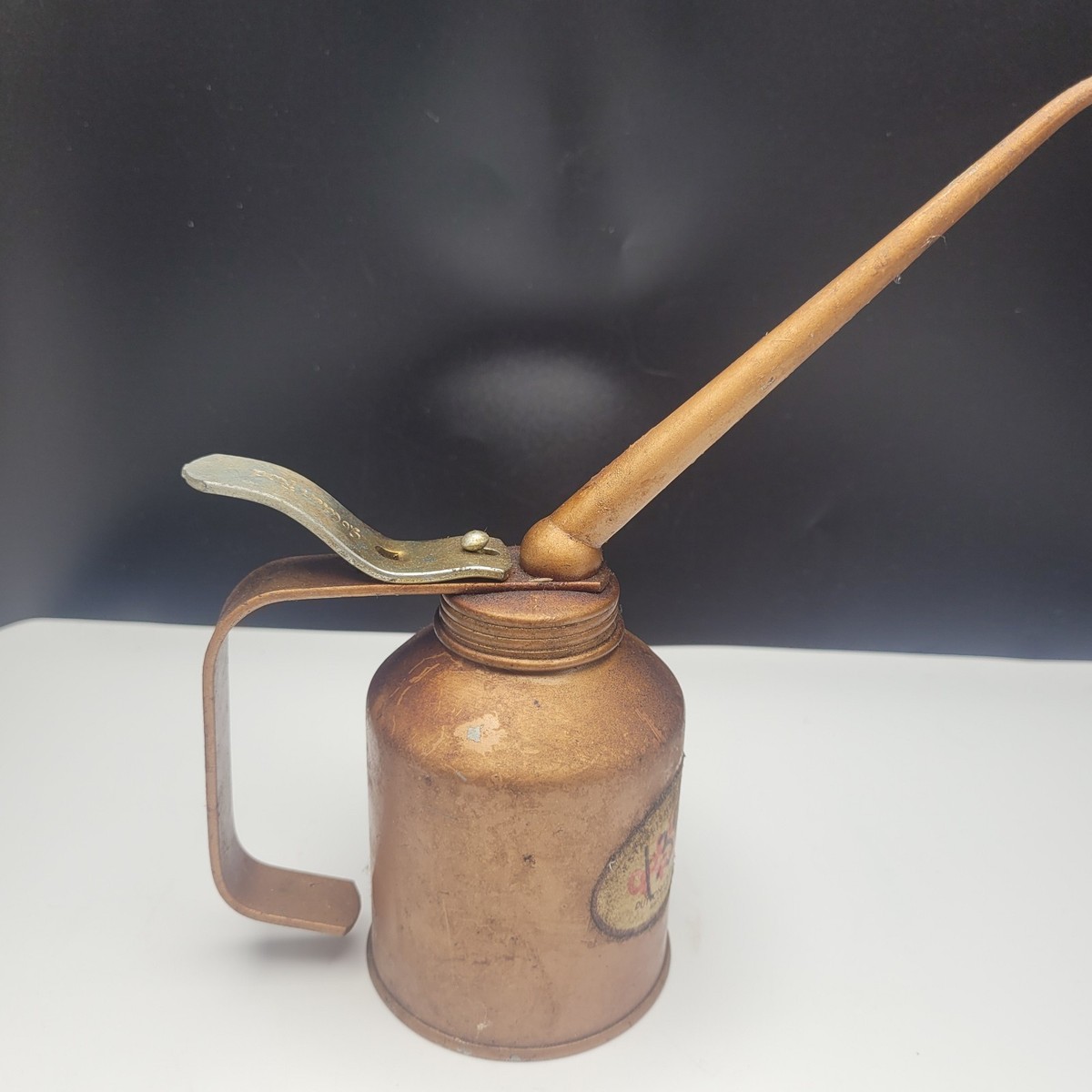 Vintage Golden Rod Pump Oil Can Dutton Lainson Flexible Spout