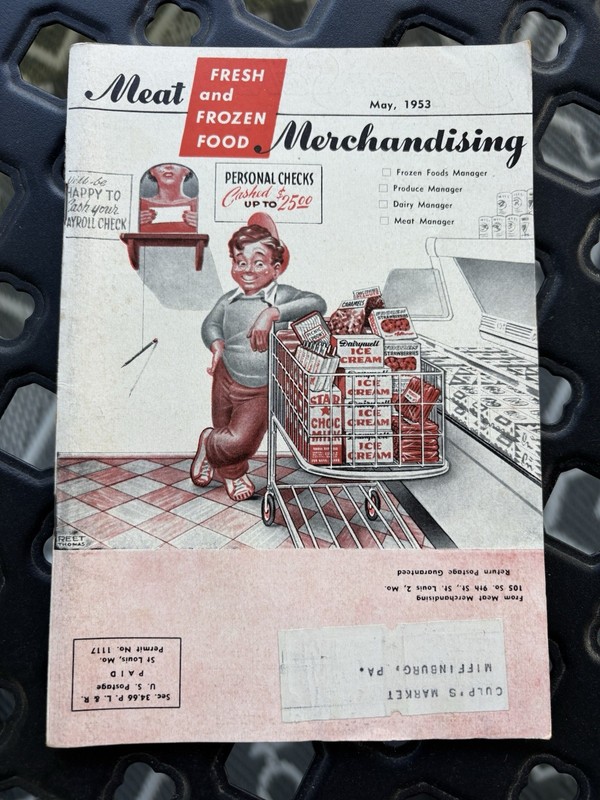 Meat Merchandising Fresh And Frozen Food Trade Publication May 1953