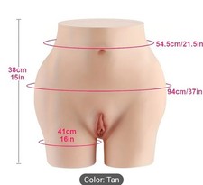 1pc Realistic Silicone Panties Cross-Dressing Briefs with Insertable Vagina