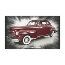 Car Magnet Of 1946 Mercury Eight Coupe Car Magnet Of 1946 Mercury Eight Coupe