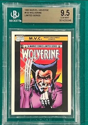 Wolverine Marvel COMICS BOOK CARD Impel Limited Series #1 GEM MINT 9.4/9.6 1982