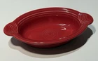 Fiestaware Ceramic Scarlet Red Individual Casserole Dish Fiesta HLC USA 9”