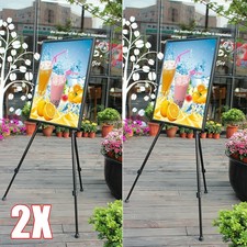 2X Adjustable Art Artist Painting Easel Stand Tripod Display Drawing Board Bag