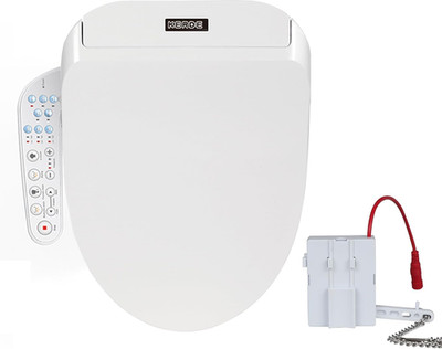 P30A Electric Bidet Toilet Seat - Smart Heated Seat with Auto-Flush, Side Panel 