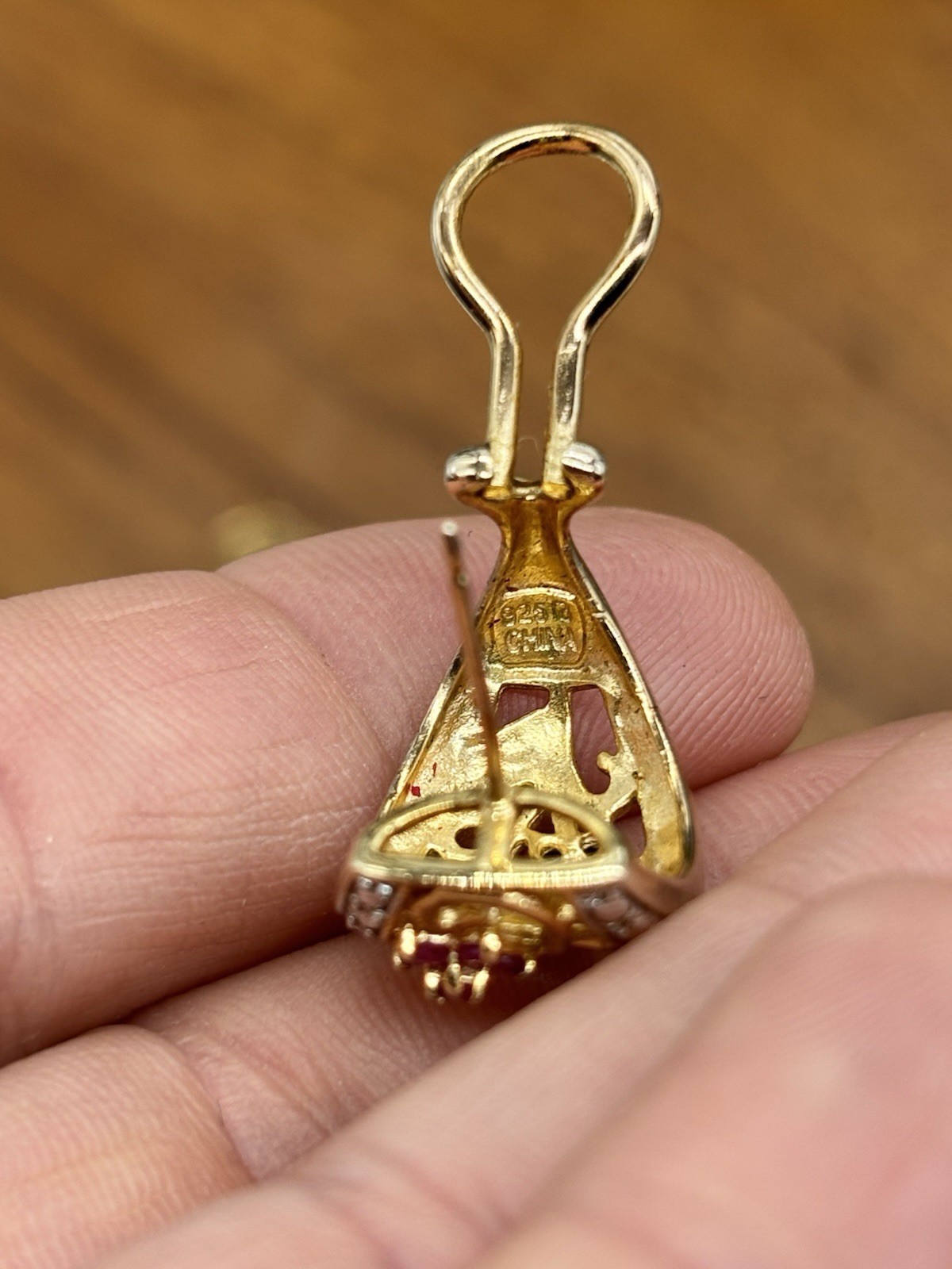 Ross Simons 925 Vermeil Ruby Emerald Sapphire Flo… - image 11