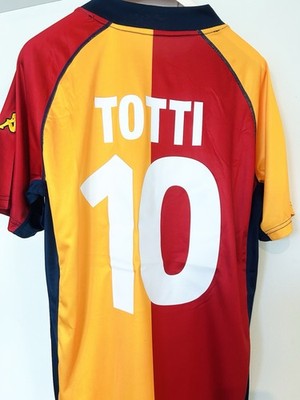 AS Roma Home 2001-2002 totti Jersey size XL New Kappa | eBay