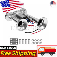 600DB Super Loud Dual Electric Air Horns Kit for Vehicles with Compressor
