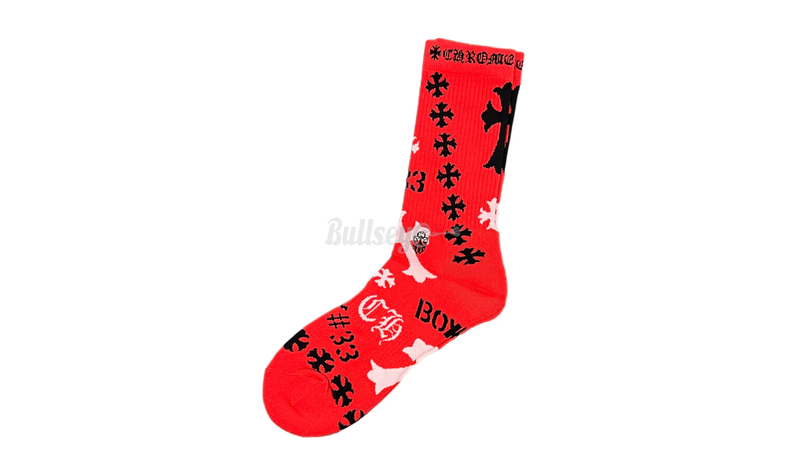Chrome Hearts Stencil Socks "Red"