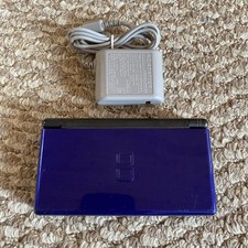 Nintendo DS Lite Cobalt Blue Black Handheld System WITH CHARGER