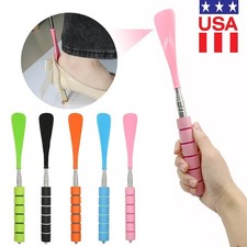 Shoe Horn Retractable Stainless Steel Long-Handle Foldable Shoe Puller, Seniors