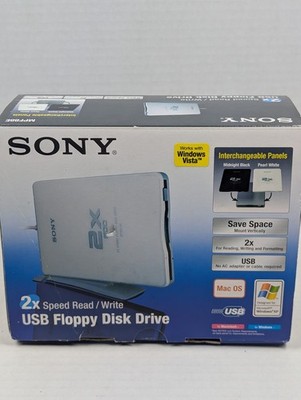 Sony 2X Speed FDD MPF88E-UA External USB 3.5'' Floppy Disk Drive New, Open Box 