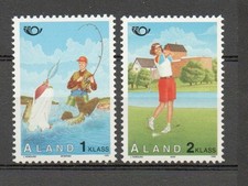 ALAND 1995 NORDEN TURISMO GOLF PESCA CON CANNA MNH