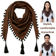 Desert Tactical Cotton Keffiyeh Arab Scarf Shawl   Unisex Fashion Head Wrap