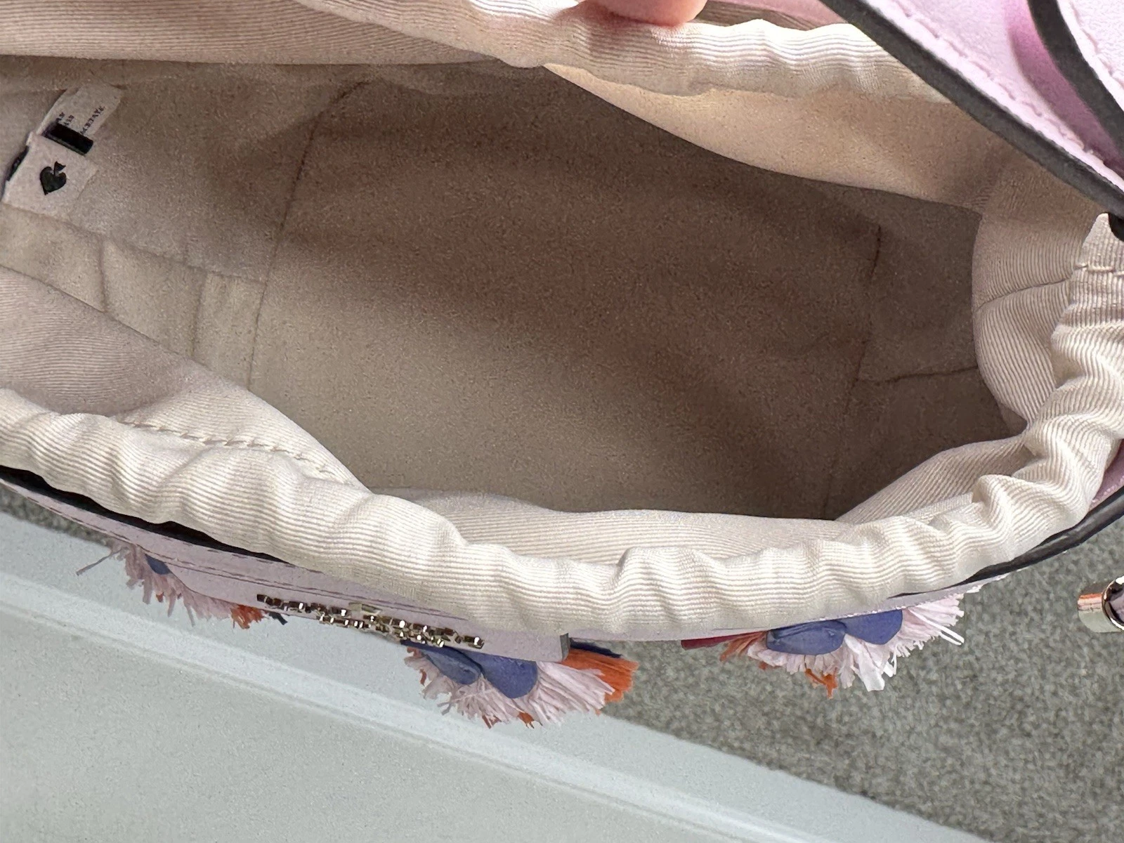 Borsa a tracolla Kate Spade Pippa Flock Party Pappagalli rosa novità