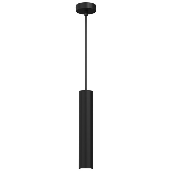 Pendelleuchte GU10 Schwarz Metall Ø6Cm Modern Esstisch Lampe HäNgeleuchte-image