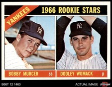 1966 Topps #469 Bobby Murcer / Dooley Womack Yankees RCs RC 8 - NM/MT
