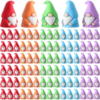 100 Pcs Mini Gnomes Figures Bulk Tiny Egg Bunny Miniature Easter Figurines to...