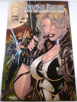    DIVINE RIGHT #6 GLOW IN THE DARK VARIANT B IMAGE 1998 JIM LEE RANDY QUEEN