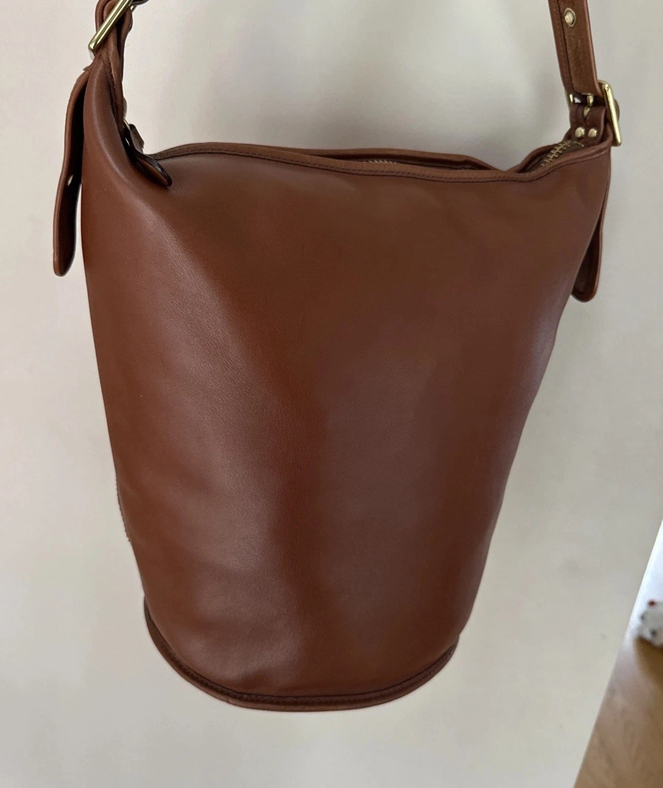 Coach Edizione Limitata Borsone a secchiello Legacy grande in pelle marrone scuro marrone # 17998