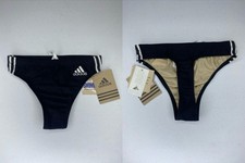Modified Vintage Adidas Black 3-Stripes Men s Thong Bikini Size 28