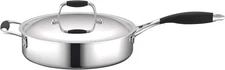 Nutrichef ACNCSSS12SPAN3 3.4-Quart Saute Pan With Lid