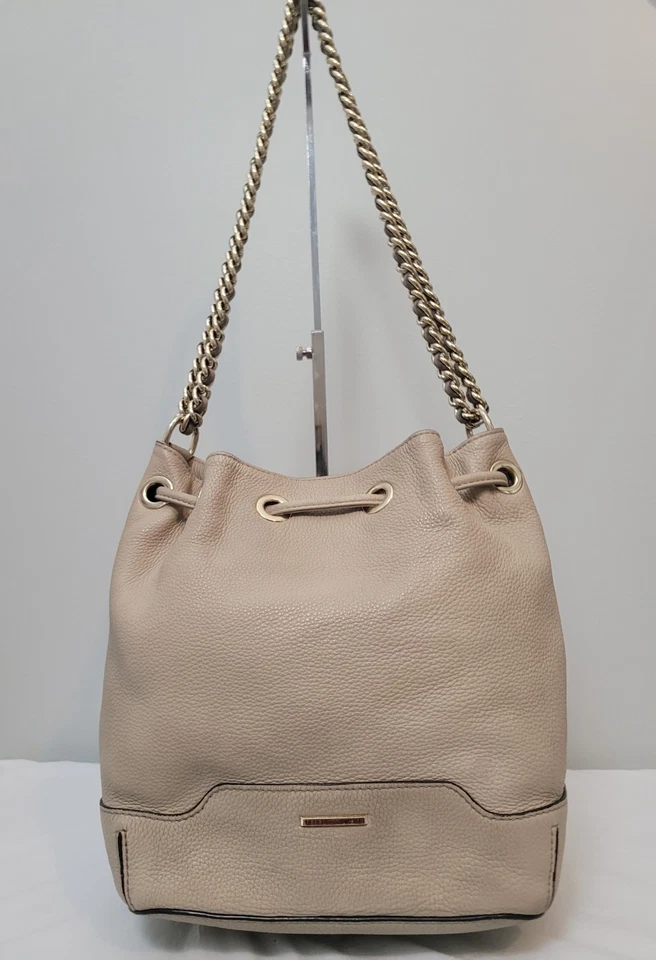 Bolso tipo cubo de cuero Rebecca Minkoff Bandolera Cartera de hombro Borlas con cordón Foto 4 de 4