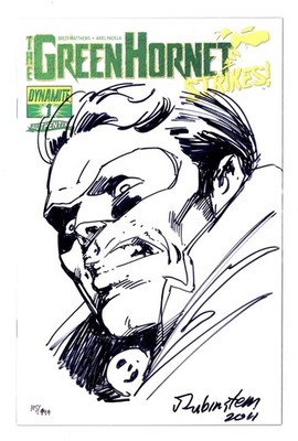 Green Hornet Strikes #1 Rubinstein DF Sketch Variant VF- 7.5 2010