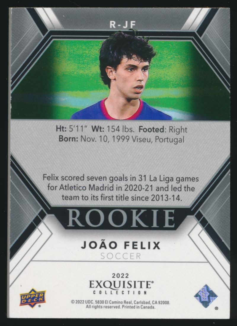 2022 Goodwin Champions Exquisite Collection #R-JF Joao Felix RC