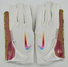 Nike Vapor Jet Football Gloves 7.0 Men's XL NFL White/Metallic Gold