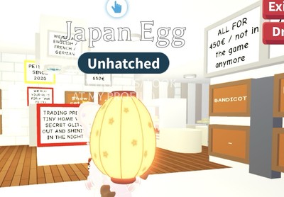 JAPAN   MYTHIC   URBAN   OCEAN EGGS!! Not In The Game Anymore !! Adopt Me  