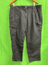 Tommy Hilfiger Womens Blue Cargo Pants Size16- Cotton Blend