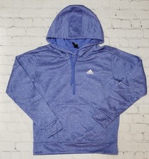 Adidas Climawarm Heather Lilac/Blue Knit Pullover Hoodie Women's size Small