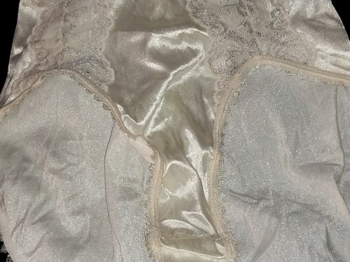 Vintage Silky BRITE NYLON SHINY Silver Hi Leg Second Skins ob PANTIES Bodysuit Teddy - Bild 13 von 17