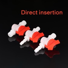 Inline Tap Connector Barbed Hose/Tube Plastic Shut Off Valve Water Garden & DIY