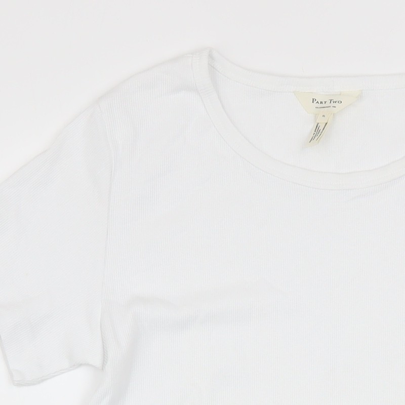 Part Two Women’s White Cotton Elastane Basic T-Sh… - image 10
