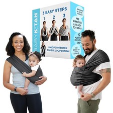 Active Yoga Baby Carrier Wrap: 1 Easy Pre-Wrapped Baby Sling  Soft Yoga Fab...