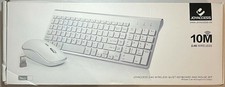 JoyAccess 2.4G Wireless Quiet Keyboard and Mouse Set New Silver