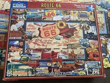 White Mountain Puzzle Route 66 COMPLETE with poster 