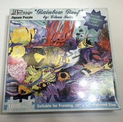Heritage Puzzle Inc Rainbow Reef by Eileen Seitz Puzzle 1000 Pieces