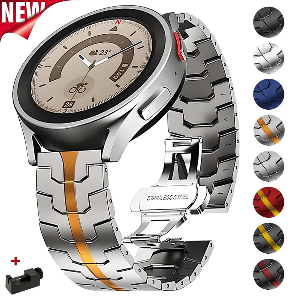 Stainless Steel Pace Stratos Stainless Steel Band Strap For
