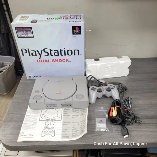 Sony Playstation PS1 PSone Combo ( scph-9001) Console, manuals, box, controller!